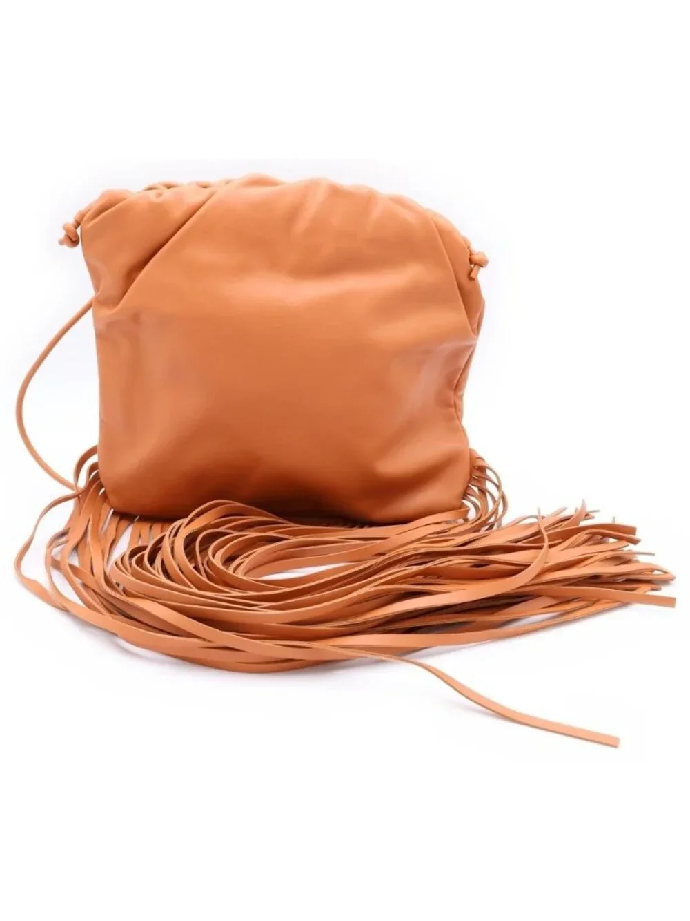 Bottega Veneta The Fringe Shoulder Leather Bag Brown